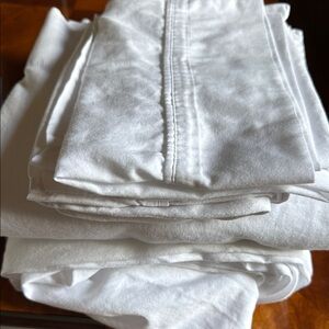 Full XL 100% cotton sheet set plus mattress pad and second fitted sheet